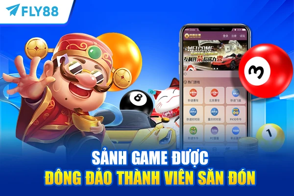 Sảnh game được đông đảo thành viên săn đón